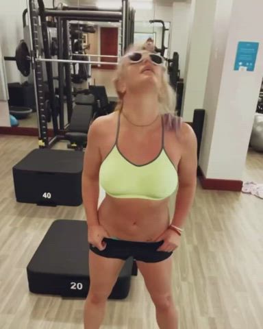 Getting sweaty with Britney Spears