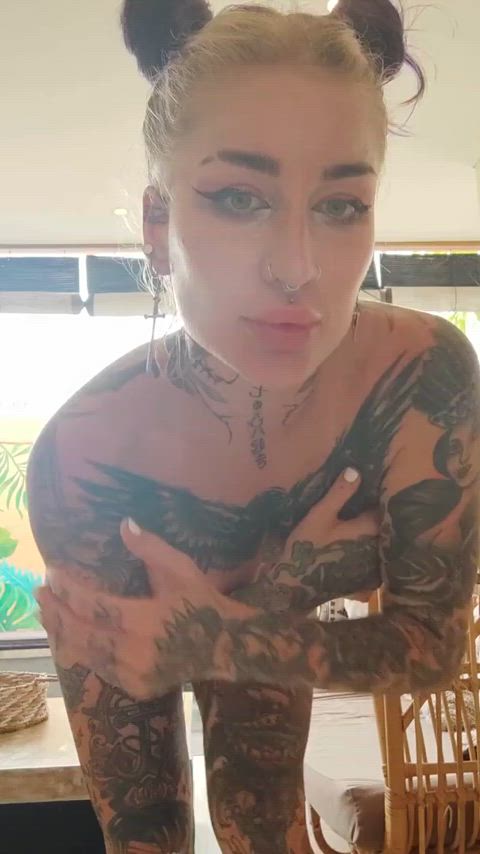 ass big tits egirl fake lips fake tits tattooed clip