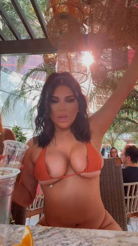 big tits bikini nipples nipslip clip