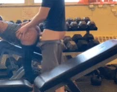 Horny Young Asian Creampied While Workout in Gym