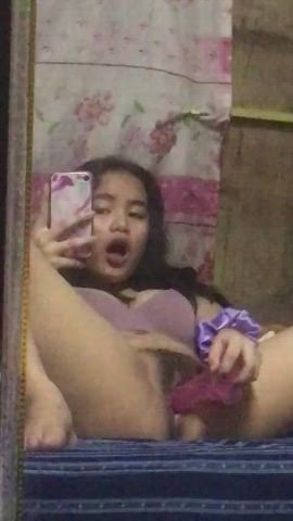 Dildo Indonesian Masturbating clip