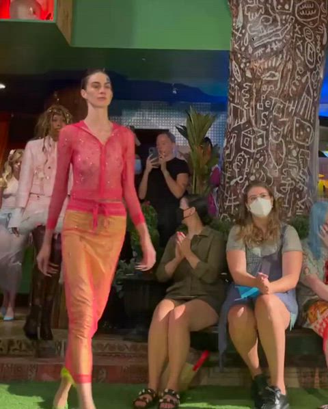 Multiple see-through at Saint Sintra New York Fashion Week 2021