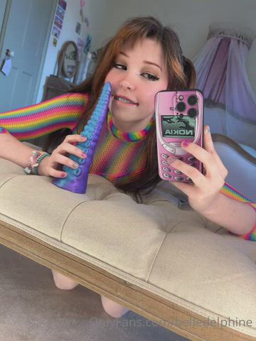 Belle Delphine Dildo Licking OnlyFans clip