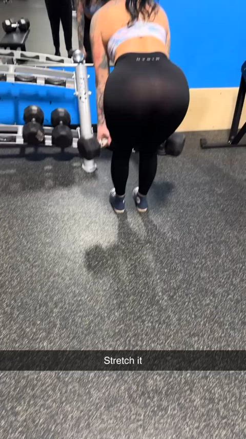 Gym partner is a perv 😛