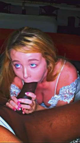 ass bbc blonde blowjob face fuck female pov gagging pov pornstar tits clip