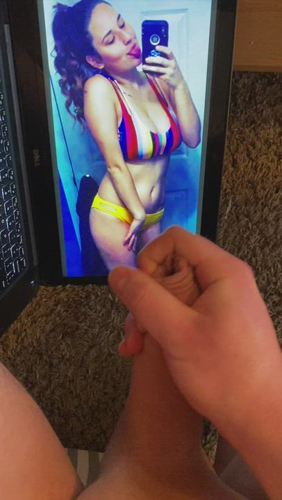 Hngh...! My thicc, busty friend is just too sexy! I couldn’t help myself from cumming