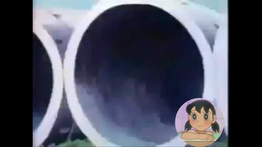 Nobita takes Shizuka's clothes while she was bathing!