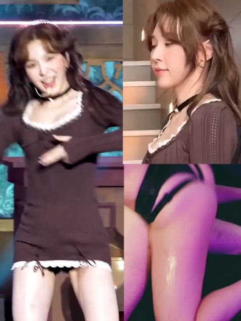 celebrity korean pegging split screen porn kpop clip