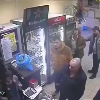 Russian Convenience Store Fight