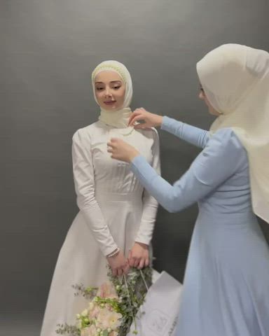 clothed hijab innocent muslim uniform clip