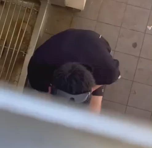 Blowjob Gay Glory Hole Sucking Toilet clip