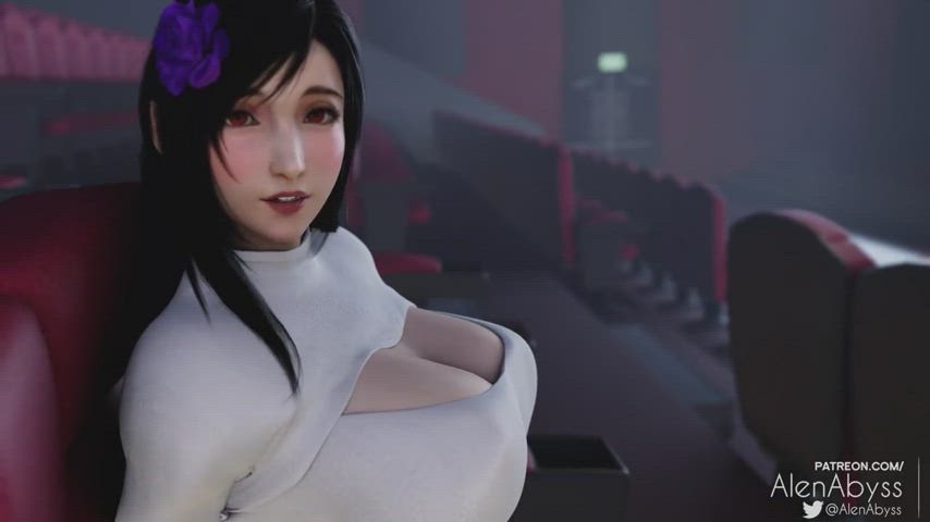 Horny Tifa Lockhart in Movie Theater (AlenAbyss) [Final Fantasy]