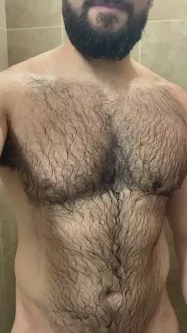 Gay Hairy Shower Porn GIF