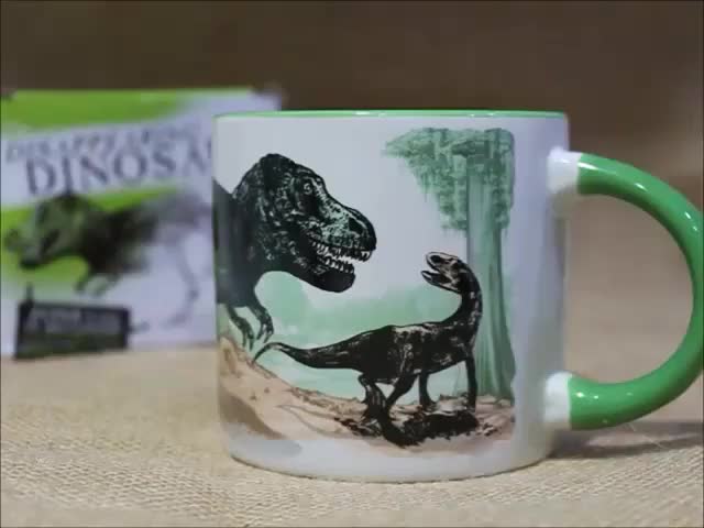Dino heat changing mug