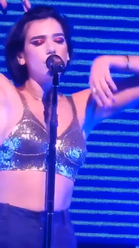 Dua lipa licking her fingers