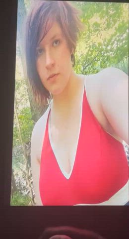 cum on tits cumshot teen tribute clip