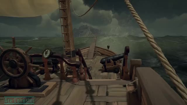 Sloop Spins Away