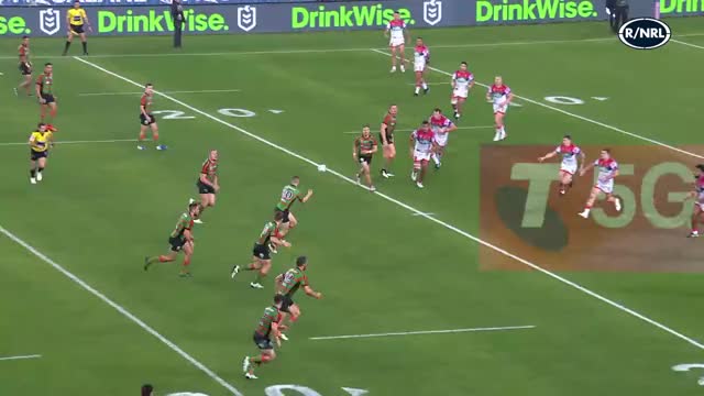 James Roberts scores in his return to the Rabbitohs