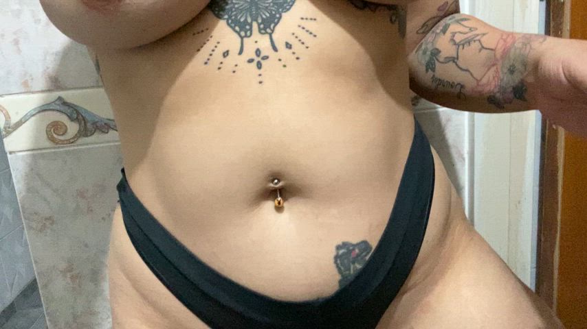 Belly Button Piercing belly Porn GIF by babilove