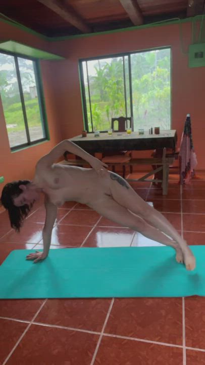 Clothes can be Restricting.... Naked Yoga is the Way to Go!