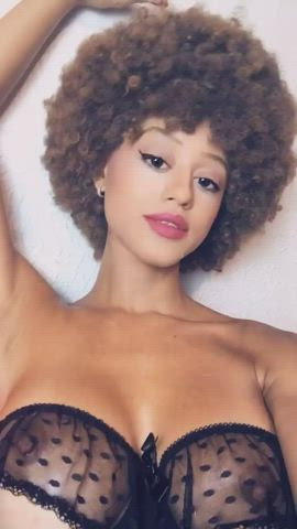 Ebony Latina Lingerie clip