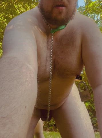 cbt chastity exhibitionist hairy nipple clamps outdoor slave clip