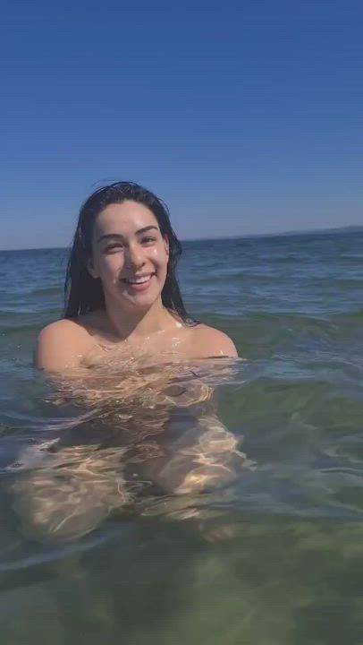 Beach Boobs Naked Nude Outdoor Wet clip