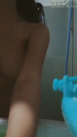 asian bath bathroom big tits camgirl naked clip