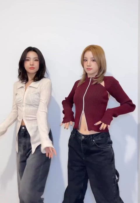 blonde brunette celebrity girlfriends tease kpop clip