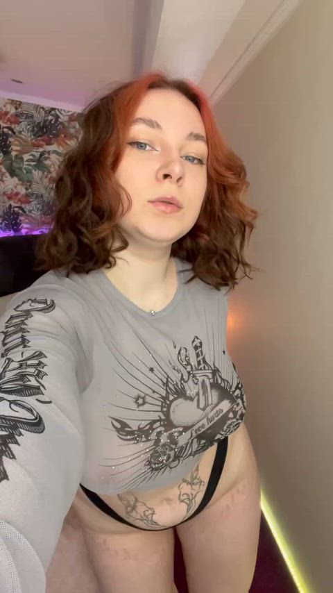 curvy hair, few tattos, natural boobs, 18yo.. what do you think?