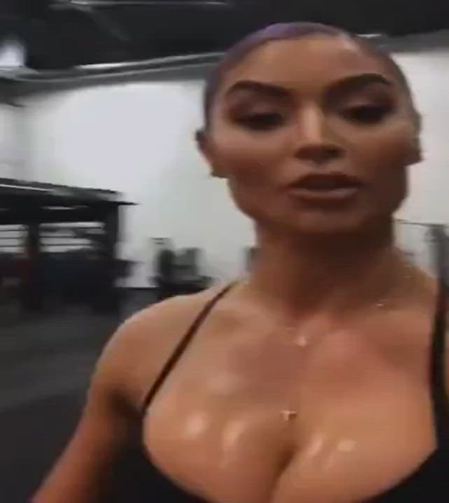 One minute of Eva Marie's Big Tits