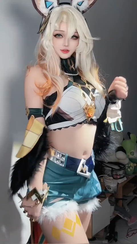 ai generated asian cosplay clip