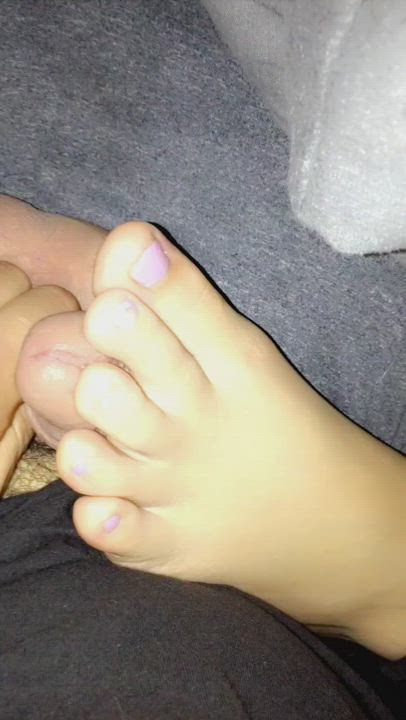 Foot Fetish Footjob Thick Toes White Girl clip