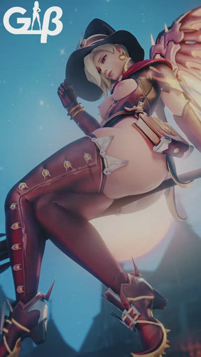 Witch doctor Mercy wants your cock~ (General Butch) [Overwatch}