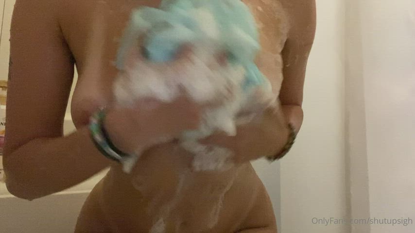 shower soapy wet clip