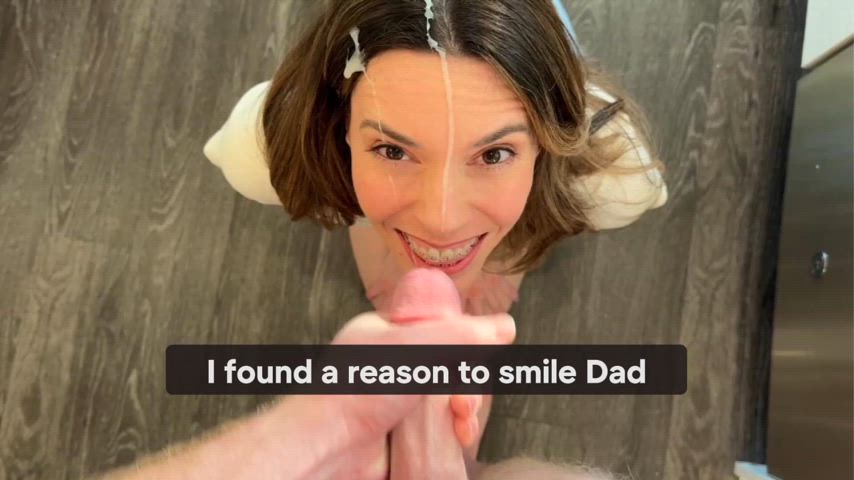 Your Daughter had been walking around depressed lately. You told her she should smile