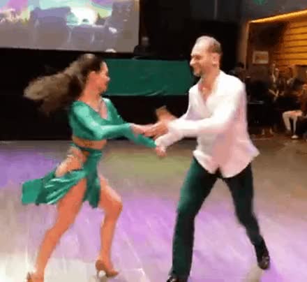 sexy disco dancing spins skirt twirl