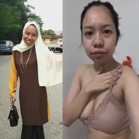 big tits hijab malaysian muslim clip