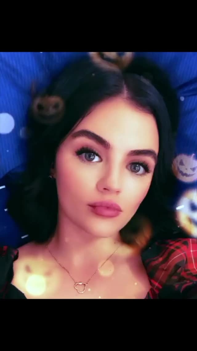 Lucy Hale IG Halloween Kiss