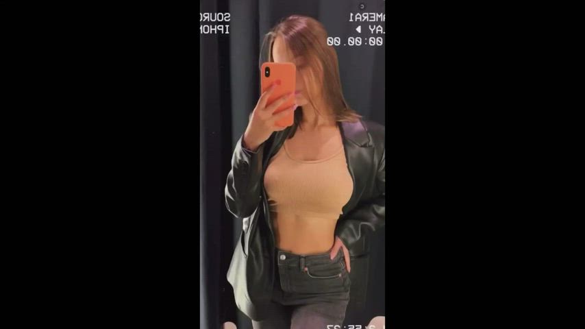 big tits boobs brunette onlyfans tease teasing clip