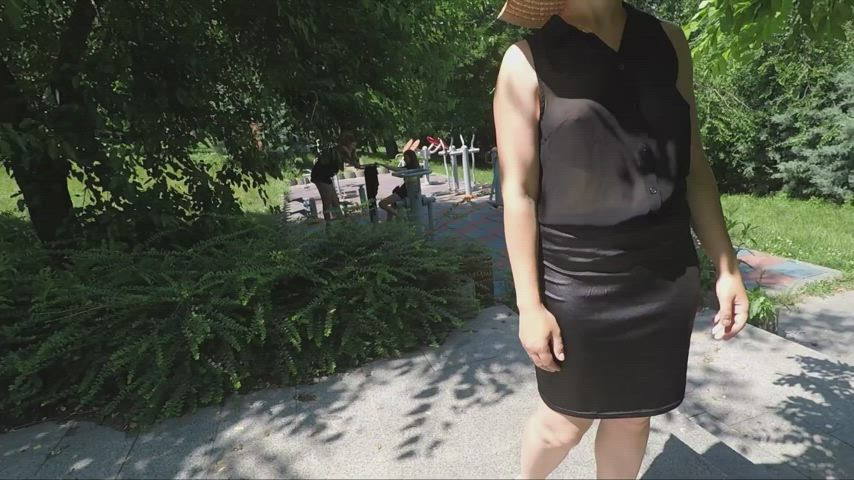 public see through clothing wife clip