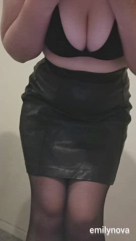 Cleavage Skirt Stockings clip