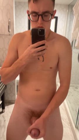 bwc big dick cock cum cumshot jerk off male masturbation mirror monster cock thick