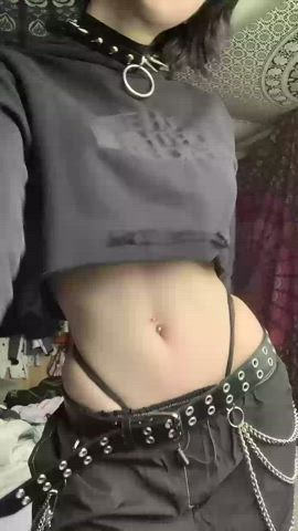 Blue Eyes Goth Pierced clip