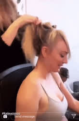 boobs cleavage kaley cuoco clip