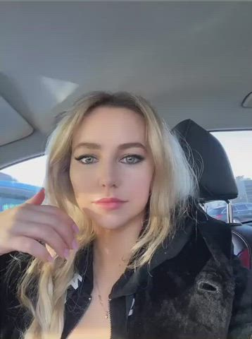 Blonde Car Gym clip