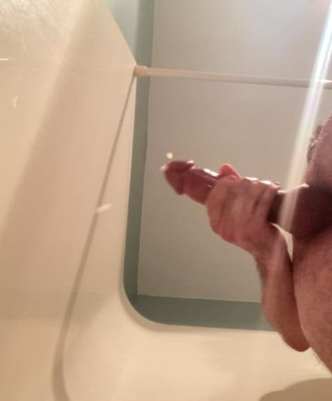 Your view when I shower you with cum