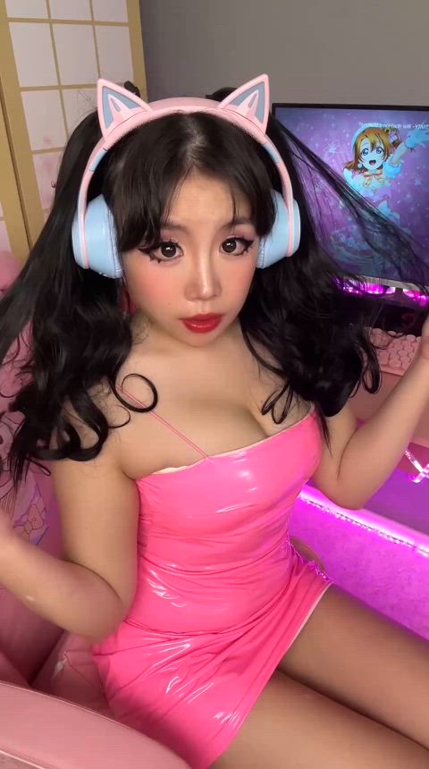 amateur asian big eyes big tits boobs gamer girl natural tits onlyfans solo teen