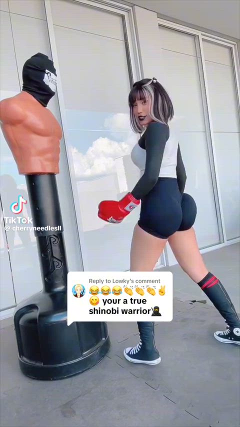 She looks dangerous
