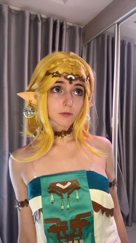 cosplay nsfw princess zelda teen tiktok clip